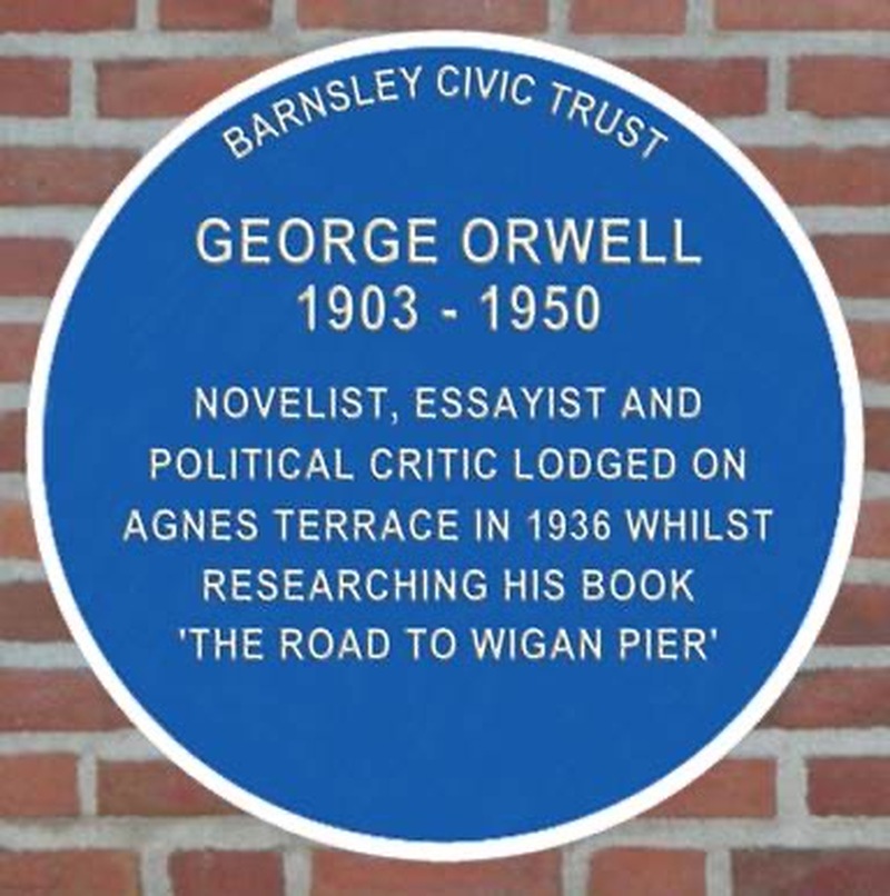 Other image for George Orwell‘s stay in Barnsley marked by plaque